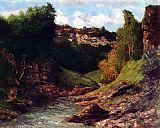 Gustave Courbet Rocky Landscape painting